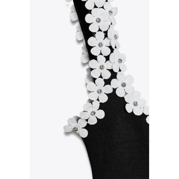 ZARA STRETCH DRESS WITH FLOWER HARDWARE - Picture 8 of 8